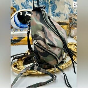 REBECCA MINKOFF
Camouflage Backpack with Zipper Accents, Convertible Backpack
